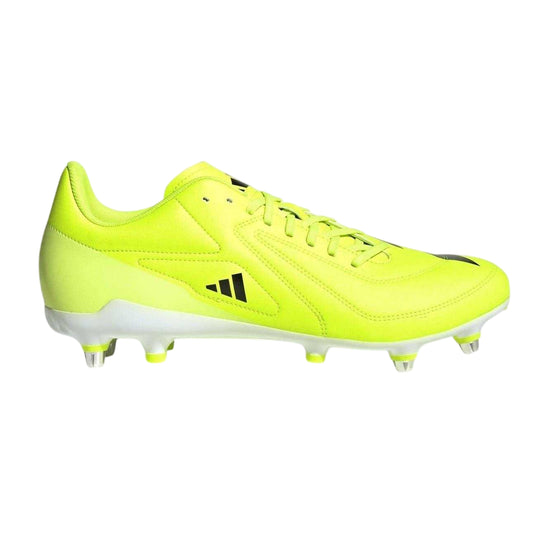 Yellow-Black - Front - Adidas Mens RS15 Elite Soft Ground Rugby Boots