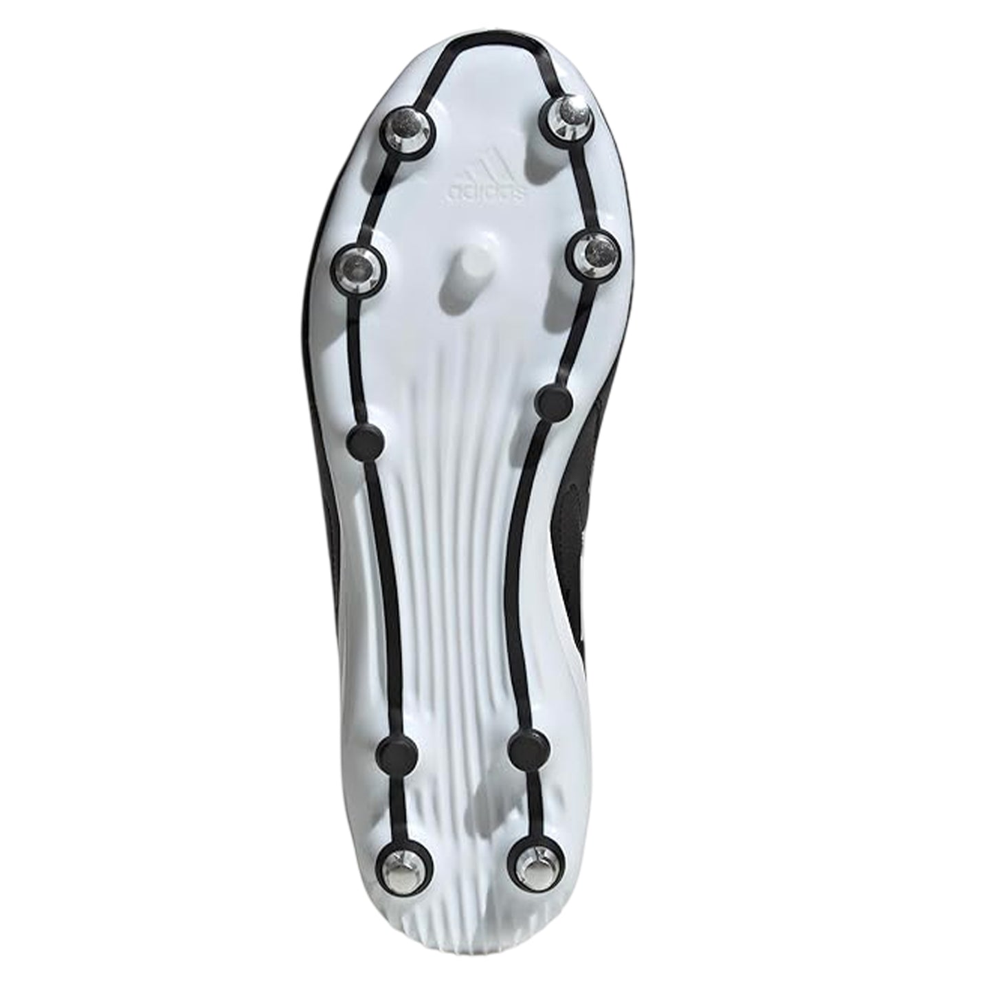 Black-White - Side - Adidas Mens RS15 Elite Soft Ground Rugby Boots
