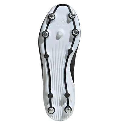 Black-White - Side - Adidas Mens RS15 Elite Soft Ground Rugby Boots