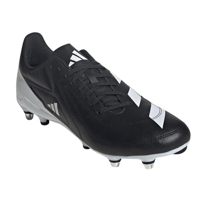 Black-White - Lifestyle - Adidas Mens RS15 Elite Soft Ground Rugby Boots