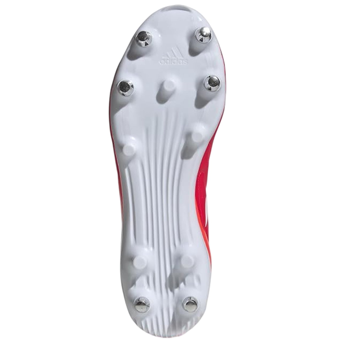 Red-White-Orange - Side - Adidas Mens RS15 Elite Soft Ground Rugby Boots