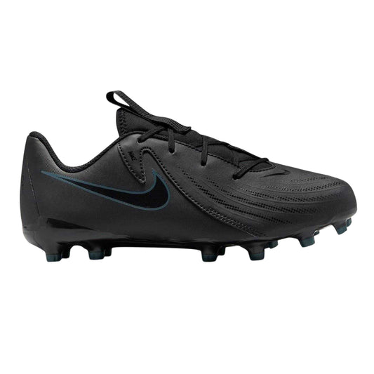 Black-Green - Front - Nike Childrens-Kids Phantom GX II Academy Firm Ground Football Boots