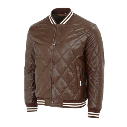 Coffee - Side - Firetrap Mens Snap Bomber Jacket