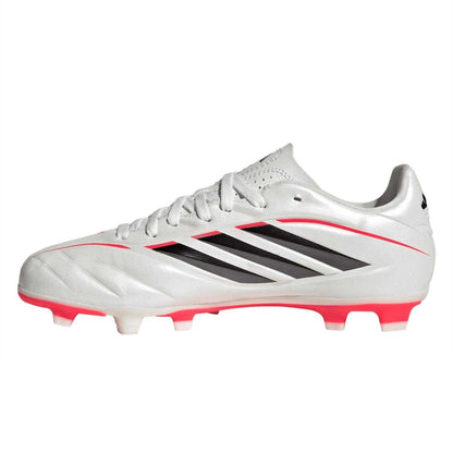 Silver-Black - Side - Adidas Childrens-Kids Copa Pure Iv Club Firm Ground Football Boots