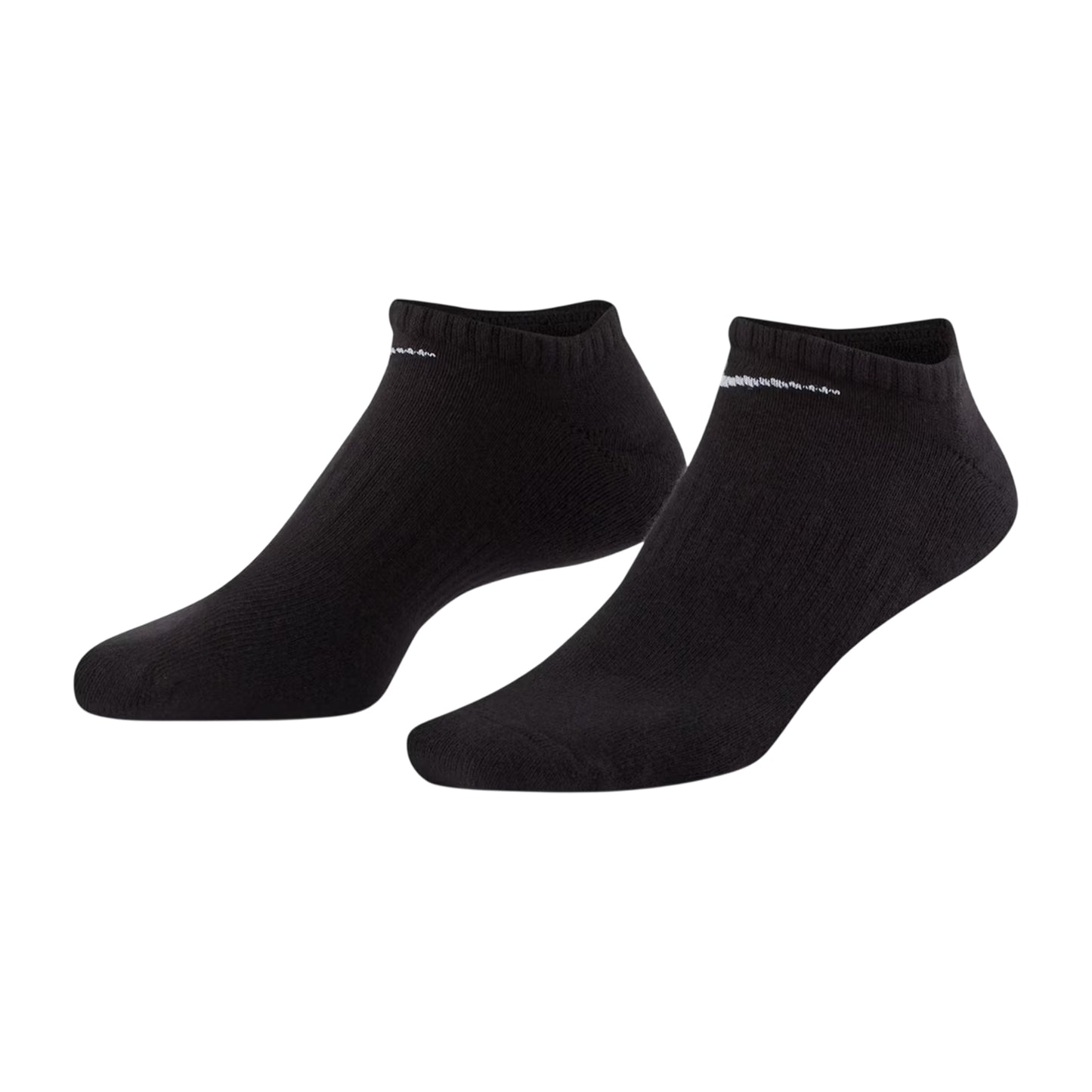 Black-White - Side - Nike Womens-Ladies Cushioned No-Show Socks (Pack of 3)