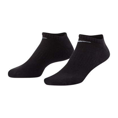 Black-White - Side - Nike Womens-Ladies Cushioned No-Show Socks (Pack of 3)