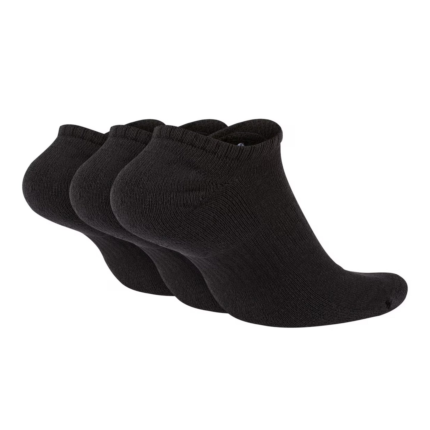 Black-White - Lifestyle - Nike Womens-Ladies Cushioned No-Show Socks (Pack of 3)