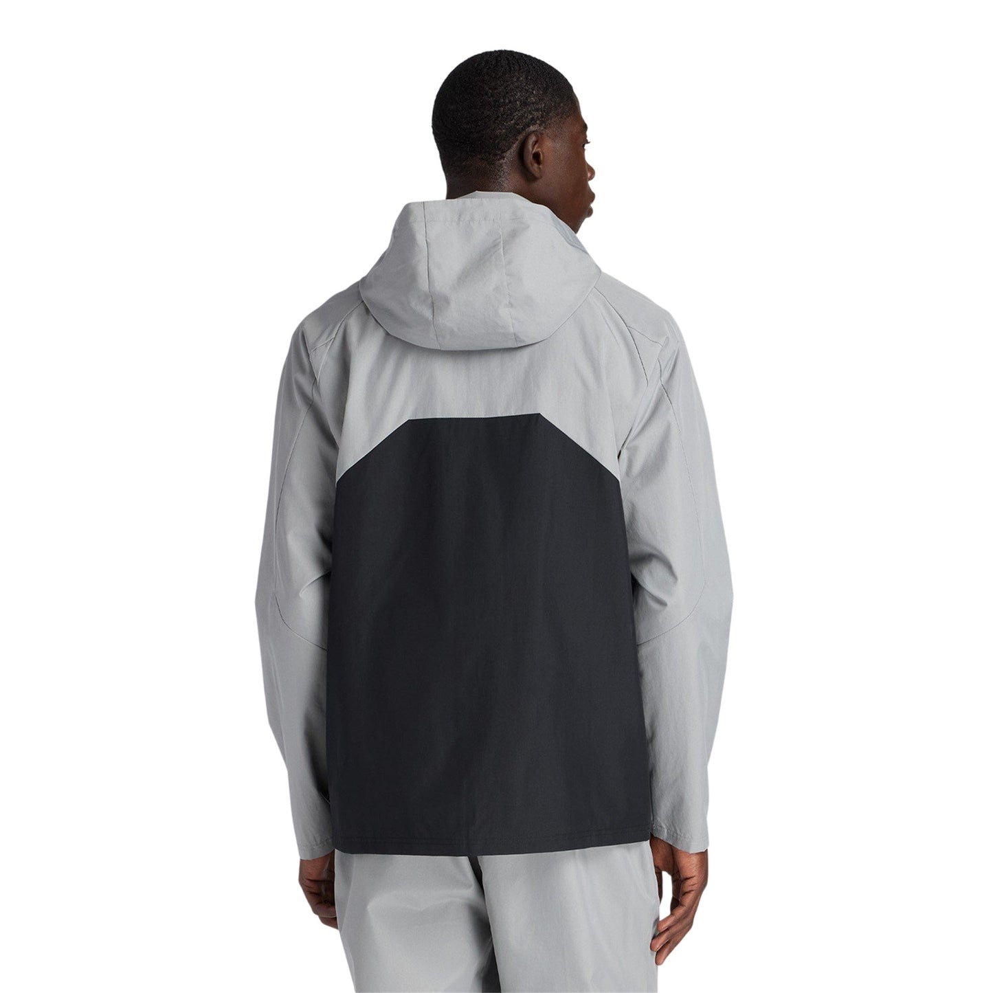 Grey-Black - Lifestyle - New Balance Mens Two Tone Woven Hooded Jacket