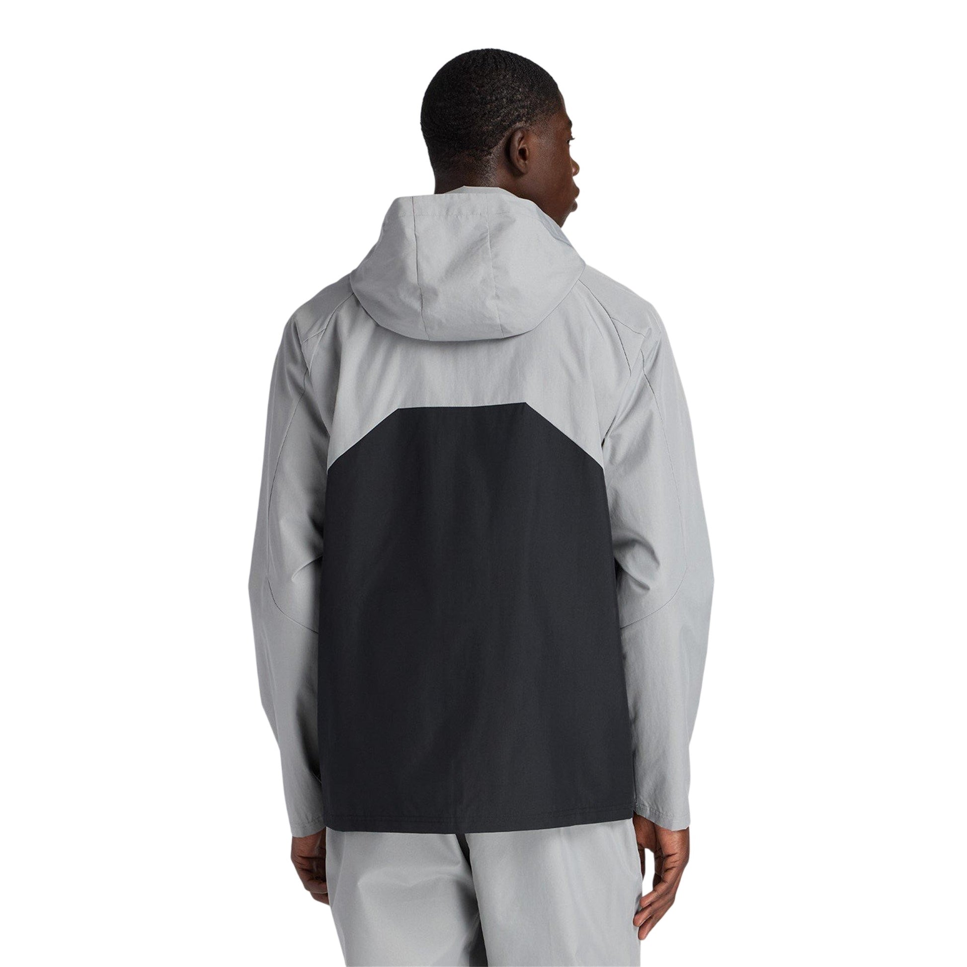Grey-Black - Lifestyle - New Balance Mens Two Tone Woven Hooded Jacket