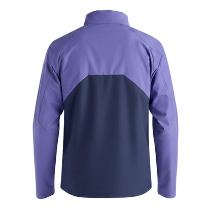 Purple - Back - New Balance Mens Two Tone Woven Hooded Jacket
