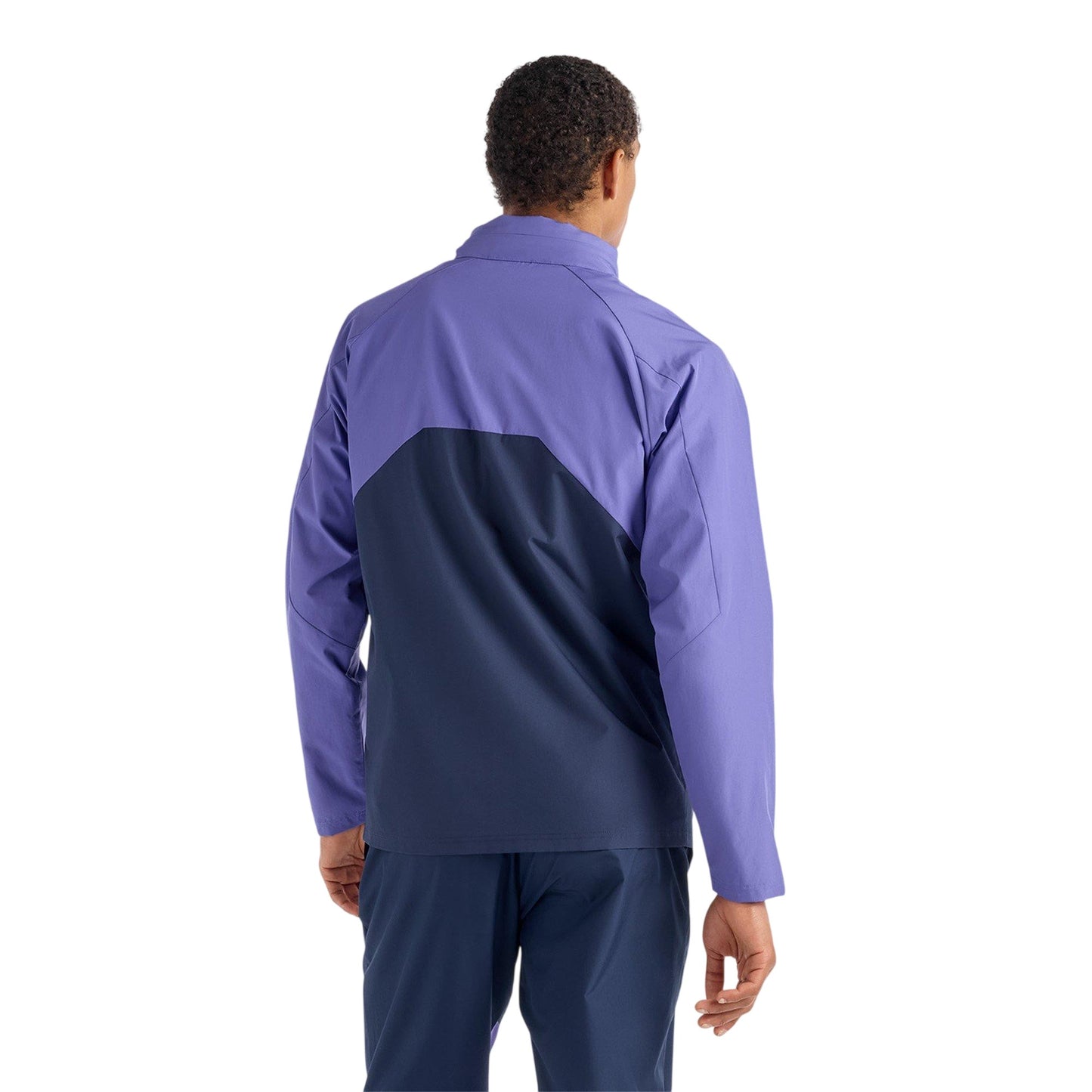 Purple - Lifestyle - New Balance Mens Two Tone Woven Hooded Jacket