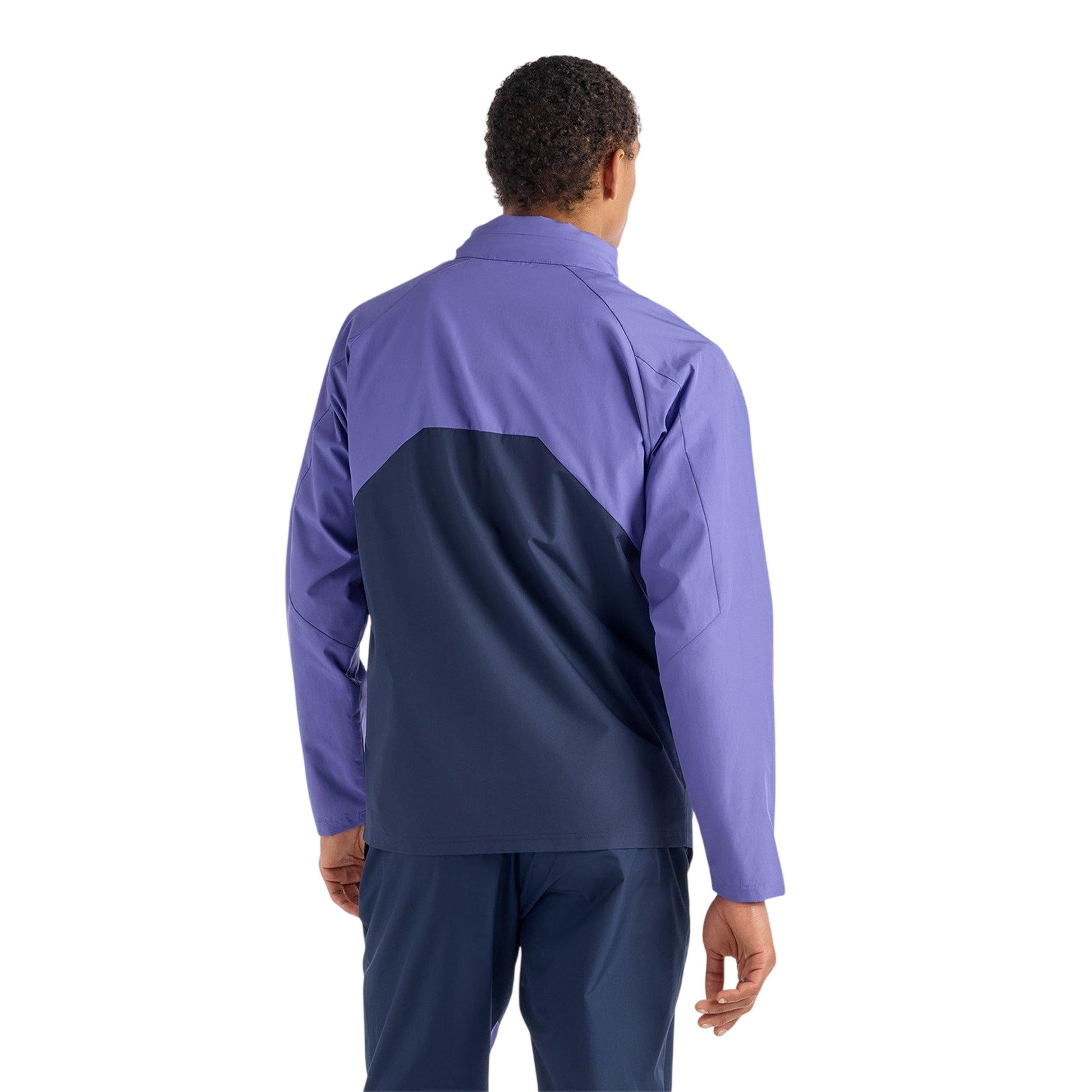 Purple - Lifestyle - New Balance Mens Two Tone Woven Hooded Jacket