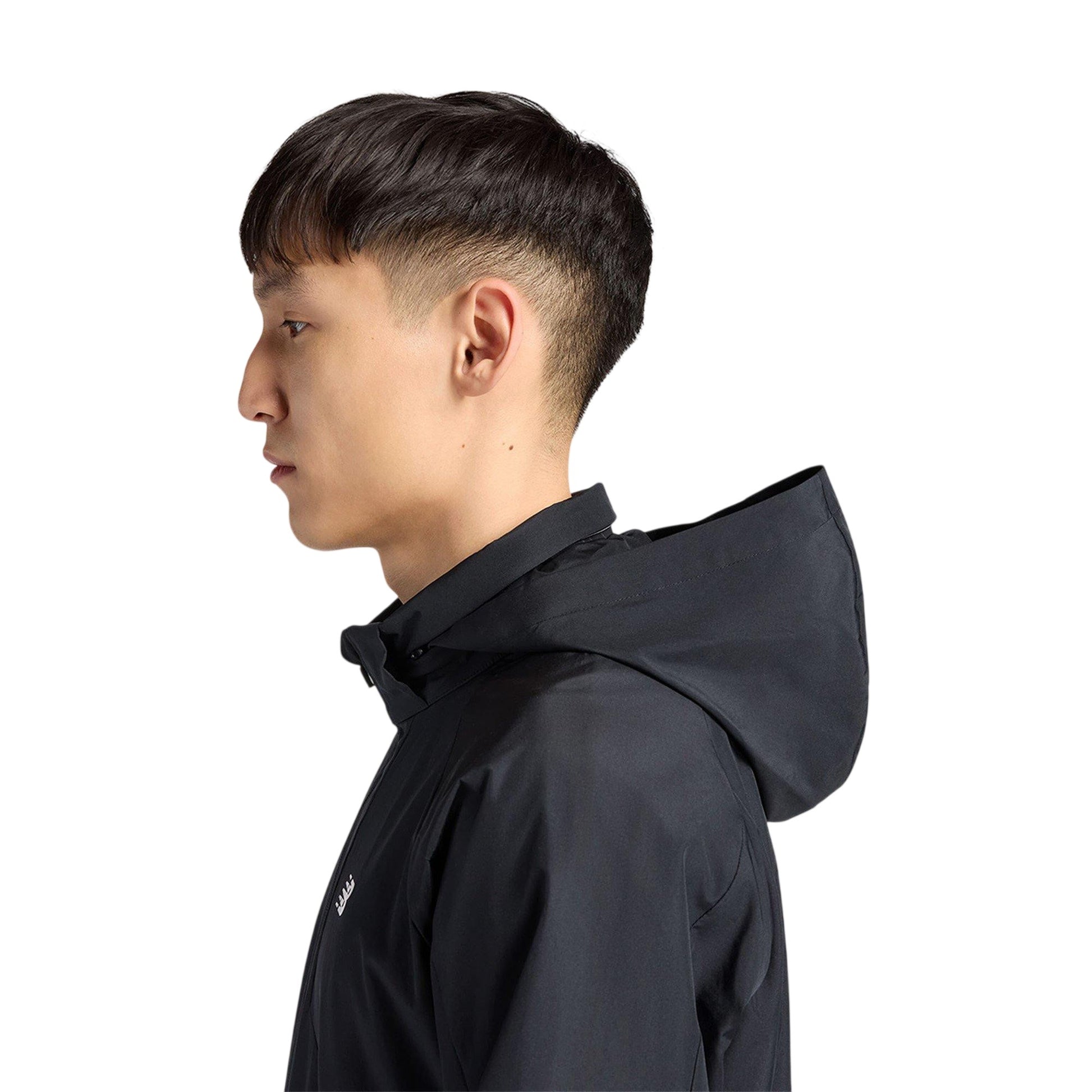 Black - Lifestyle - New Balance Mens Two Tone Woven Hooded Jacket
