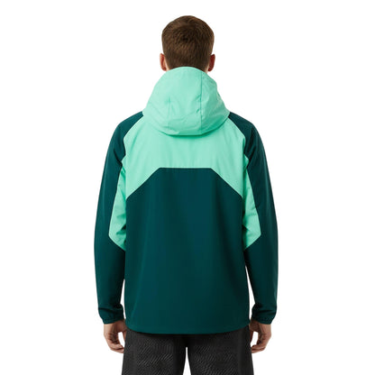 Green-Sage - Lifestyle - New Balance Mens Two Tone Woven Hooded Jacket