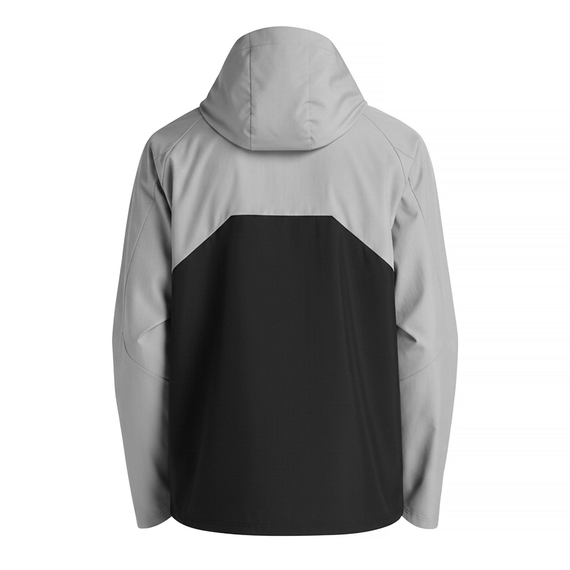 Grey-Black - Back - New Balance Mens Two Tone Woven Hooded Jacket