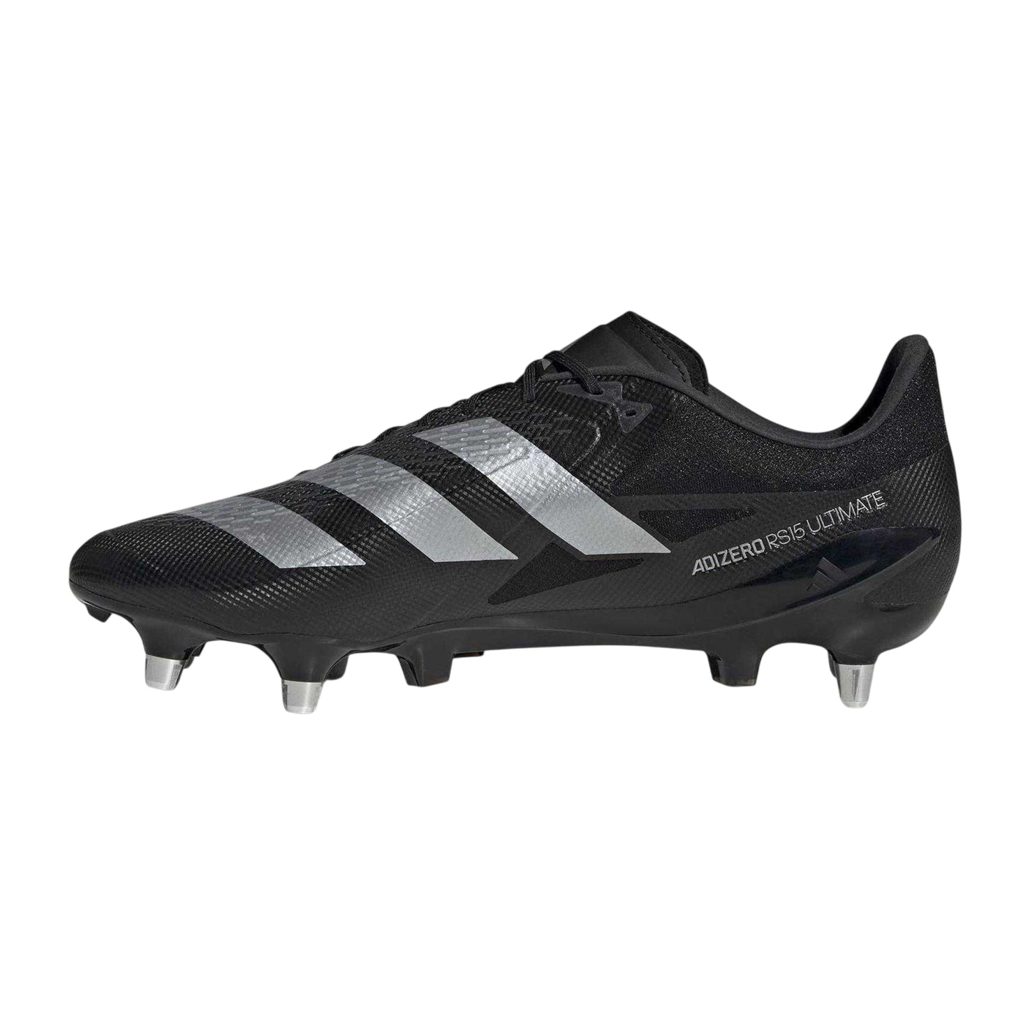 Core Black - Side - Adidas Childrens-Kids Adizero Rs15 Ultimate Soft Ground Rugby Boots