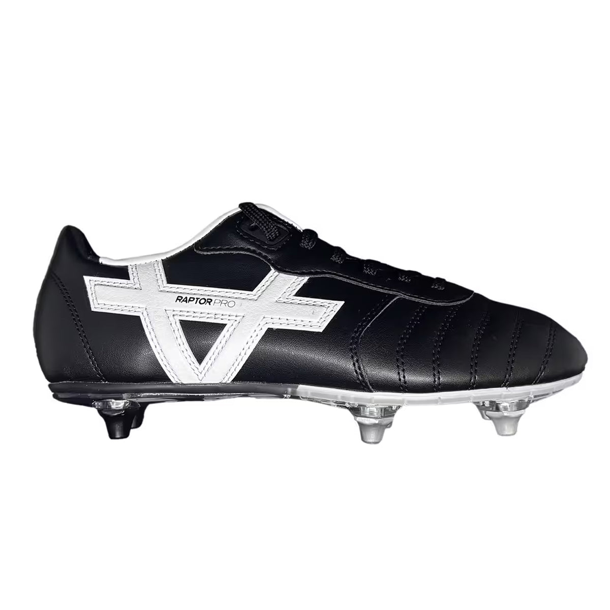 Black - Front - OXEN Mens Rptr Pro Stud Rugby Boots