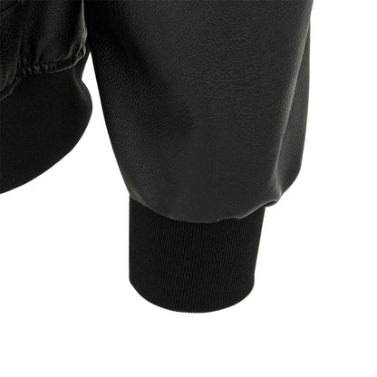 Black - Lifestyle - Firetrap Mens PU Bomber Jacket
