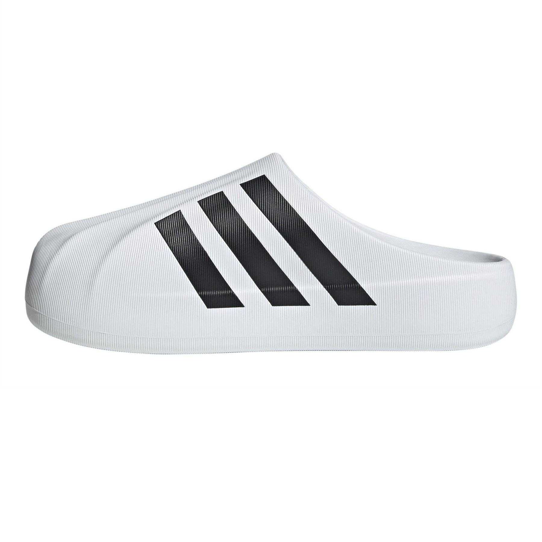 White - Side - Adidas Mens Originals Superstar EVA Flat Mule Slippers