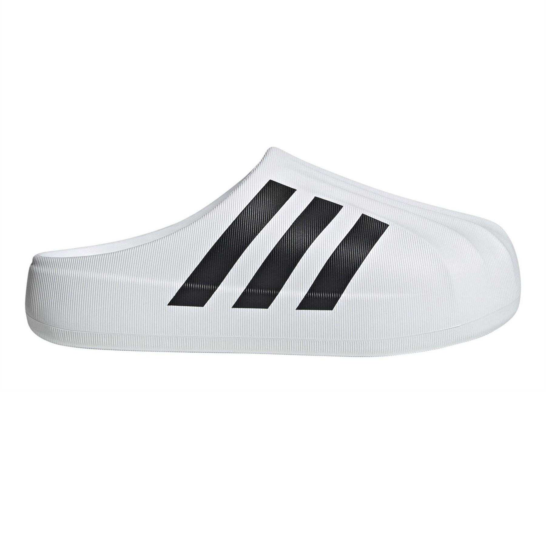 White - Front - Adidas Mens Originals Superstar EVA Flat Mule Slippers