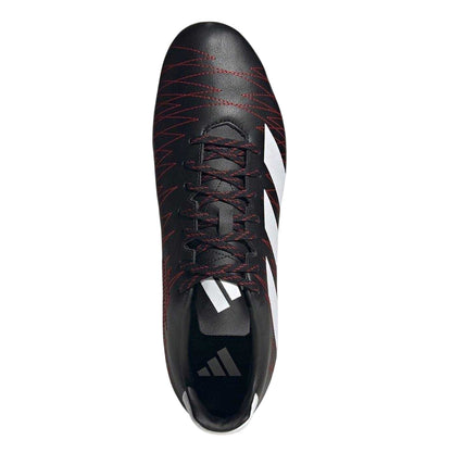 Black-White-Carbon - Lifestyle - Adidas Mens Kakari Soft Ground Rugby Boots