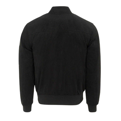 Black - Back - Firetrap Mens Bomber Jacket