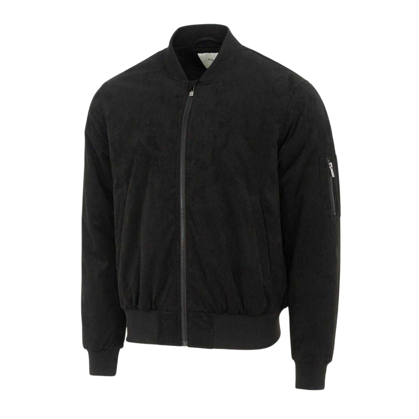 Black - Side - Firetrap Mens Bomber Jacket