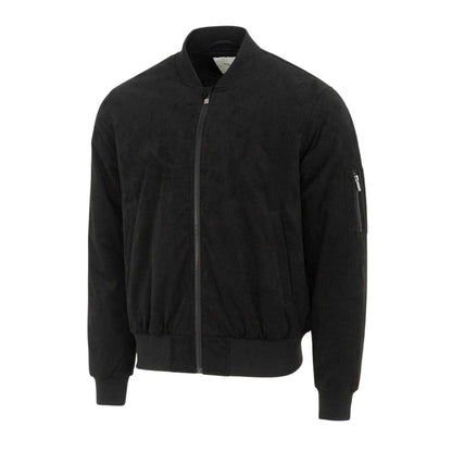 Black - Side - Firetrap Mens Bomber Jacket
