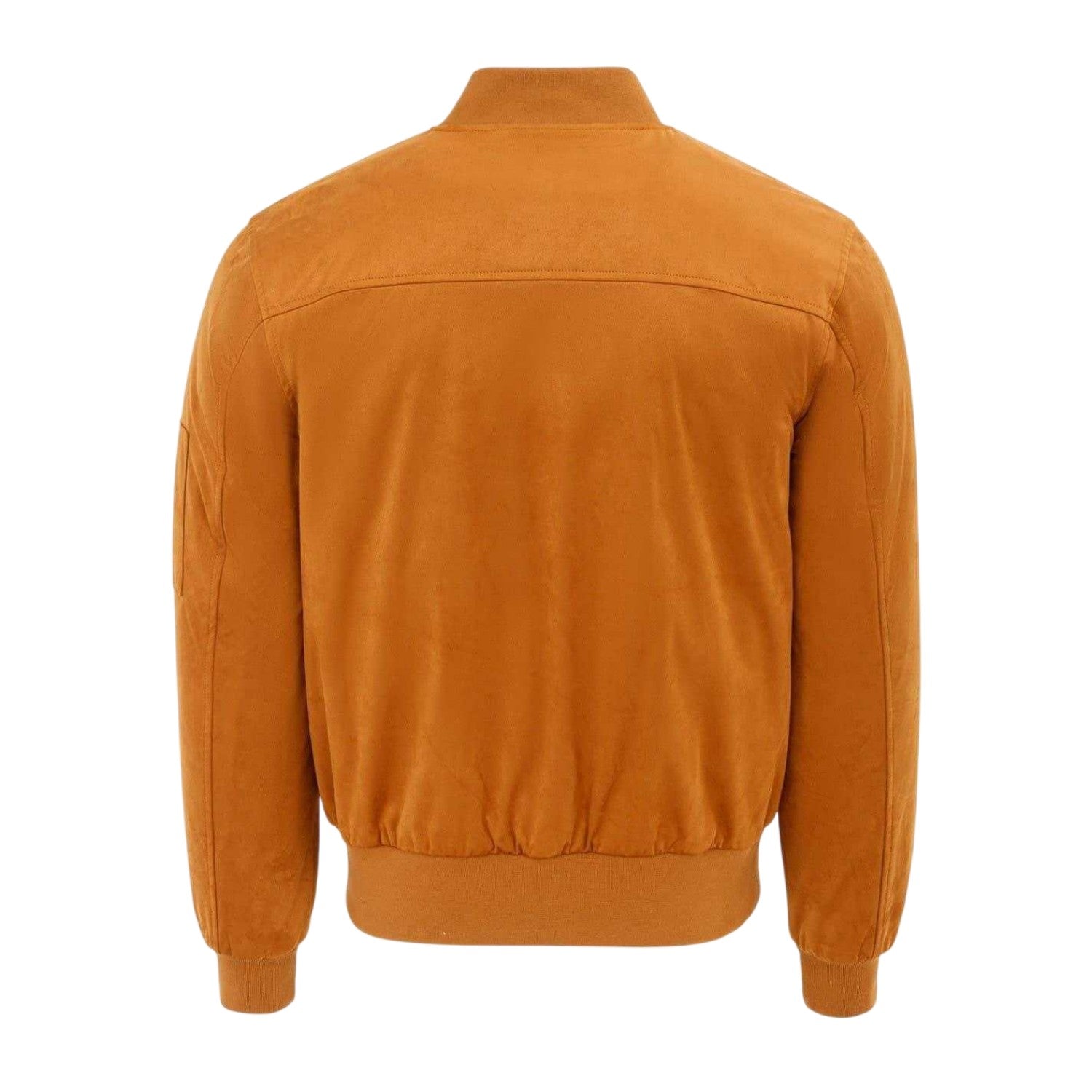 Tan - Back - Firetrap Mens Bomber Jacket