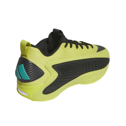 Lime-Black-Teal - Back - Adidas Mens Anthony Edwards Basketball Shoes