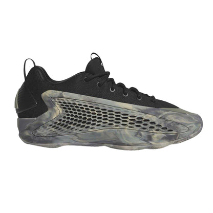 Silver-Black - Front - Adidas Mens Anthony Edwards Basketball Shoes