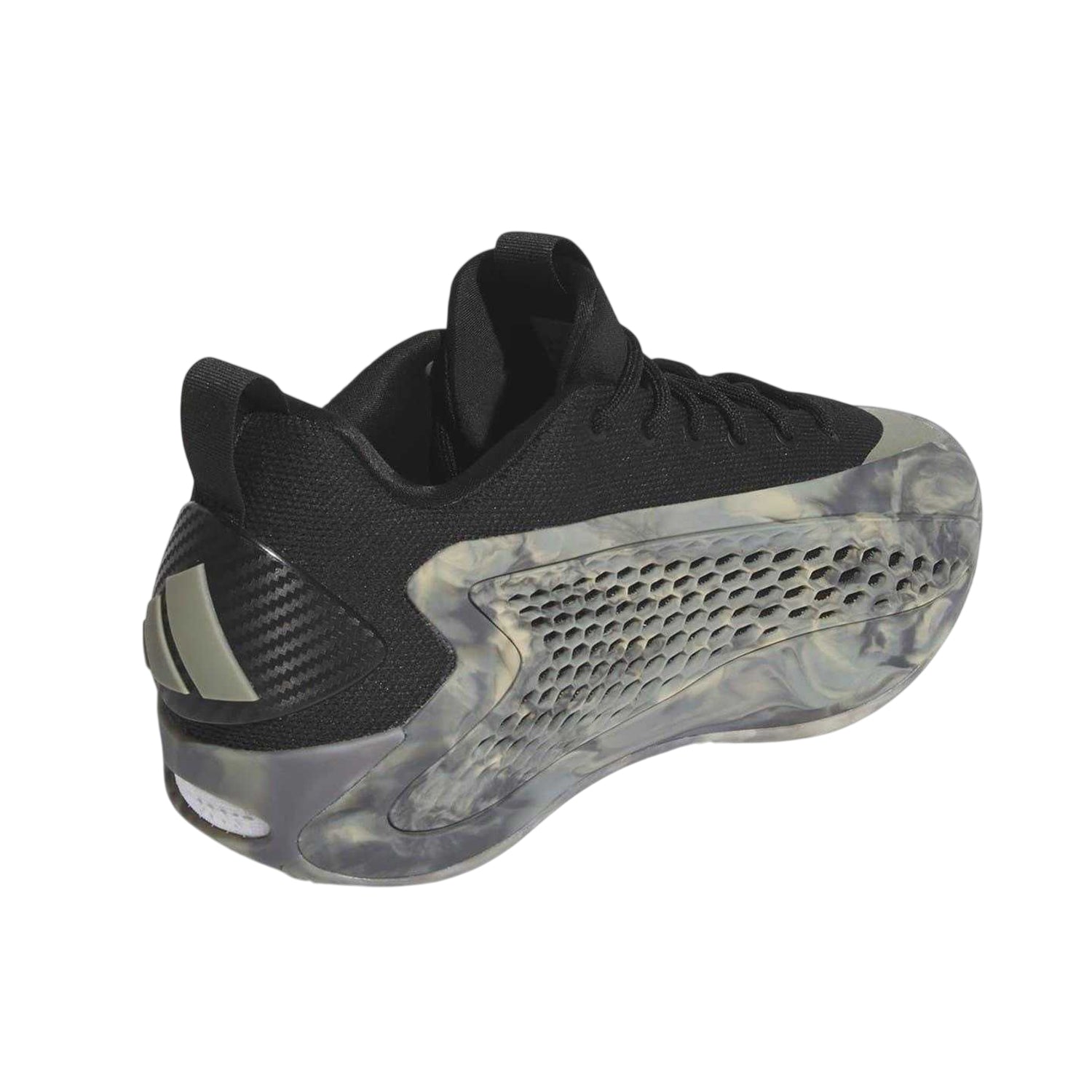 Silver-Black - Back - Adidas Mens Anthony Edwards Basketball Shoes