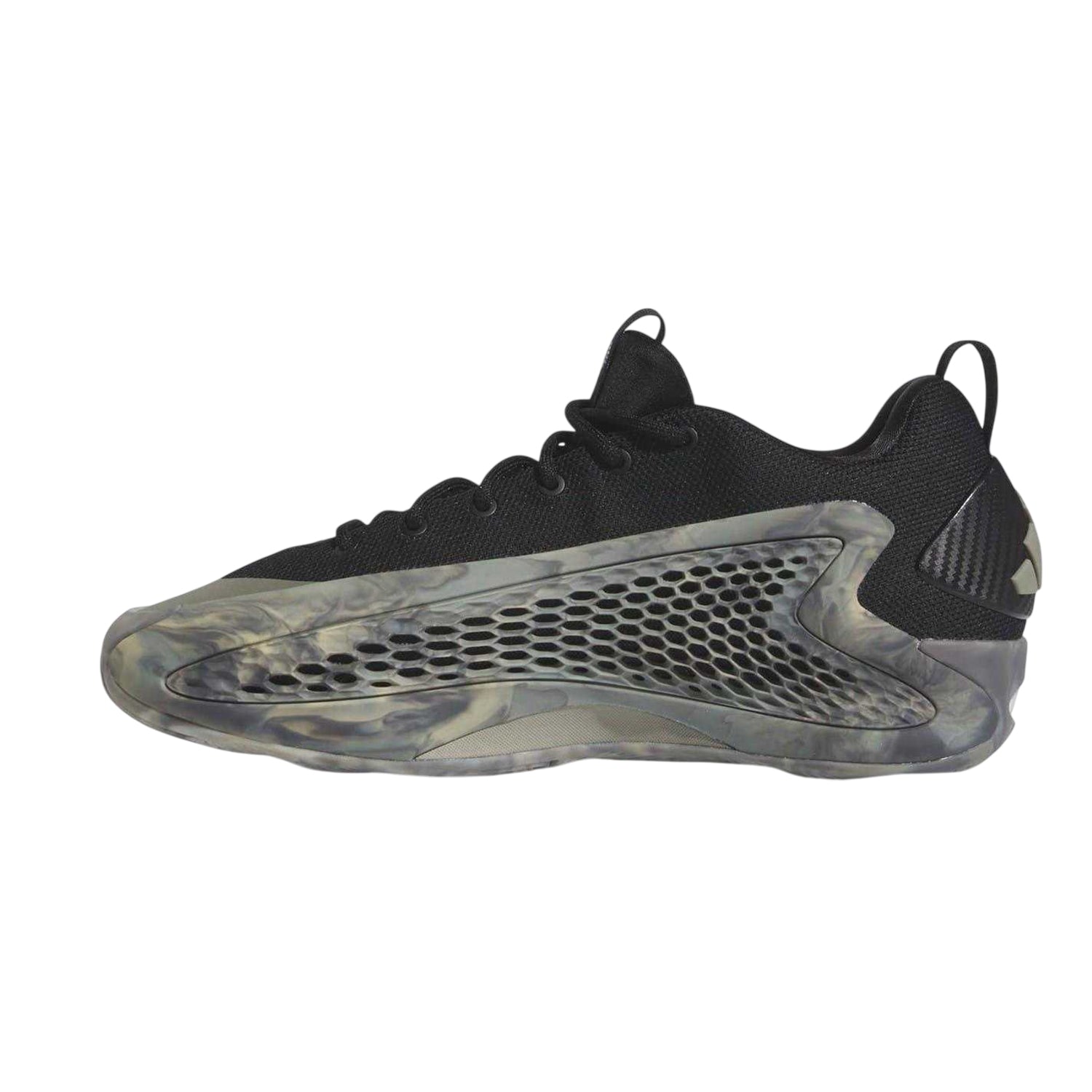 Silver-Black - Side - Adidas Mens Anthony Edwards Basketball Shoes