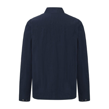 Navy - Back - Pretty Green Mens Nylon Overshirt