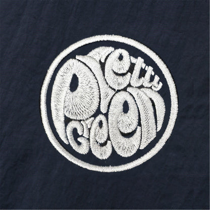 Navy - Side - Pretty Green Mens Nylon Overshirt