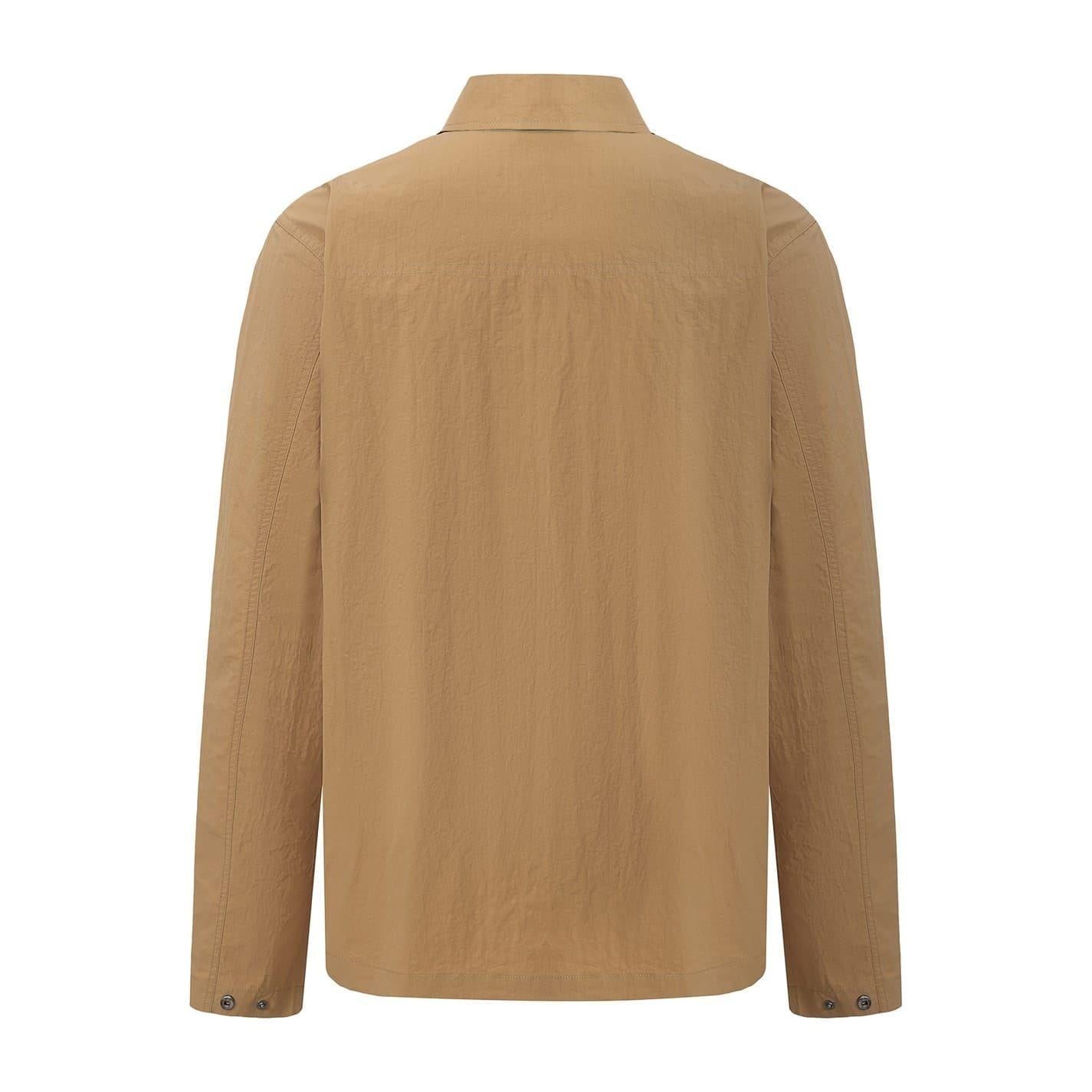 Sand - Back - Pretty Green Mens Nylon Overshirt