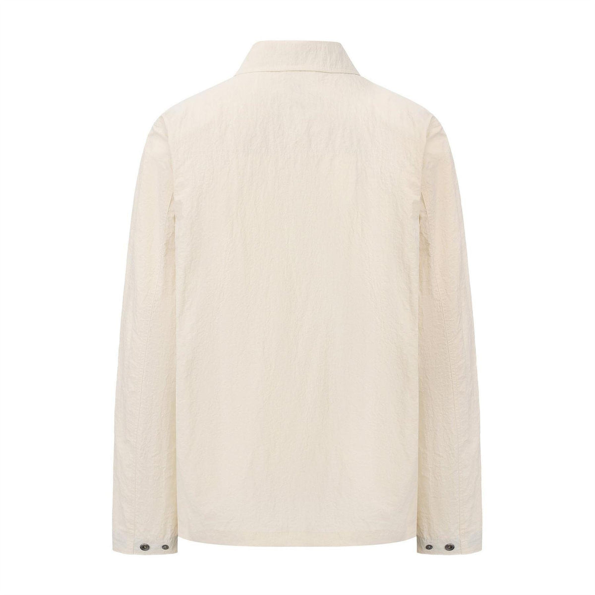 Ecru - Side - Pretty Green Mens Nylon Overshirt