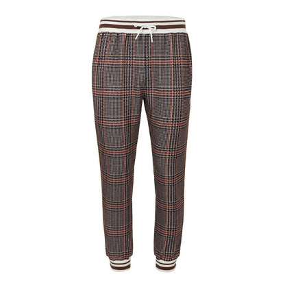 Beige - Lifestyle - Lonsdale Mens Check Plaid Tracksuit