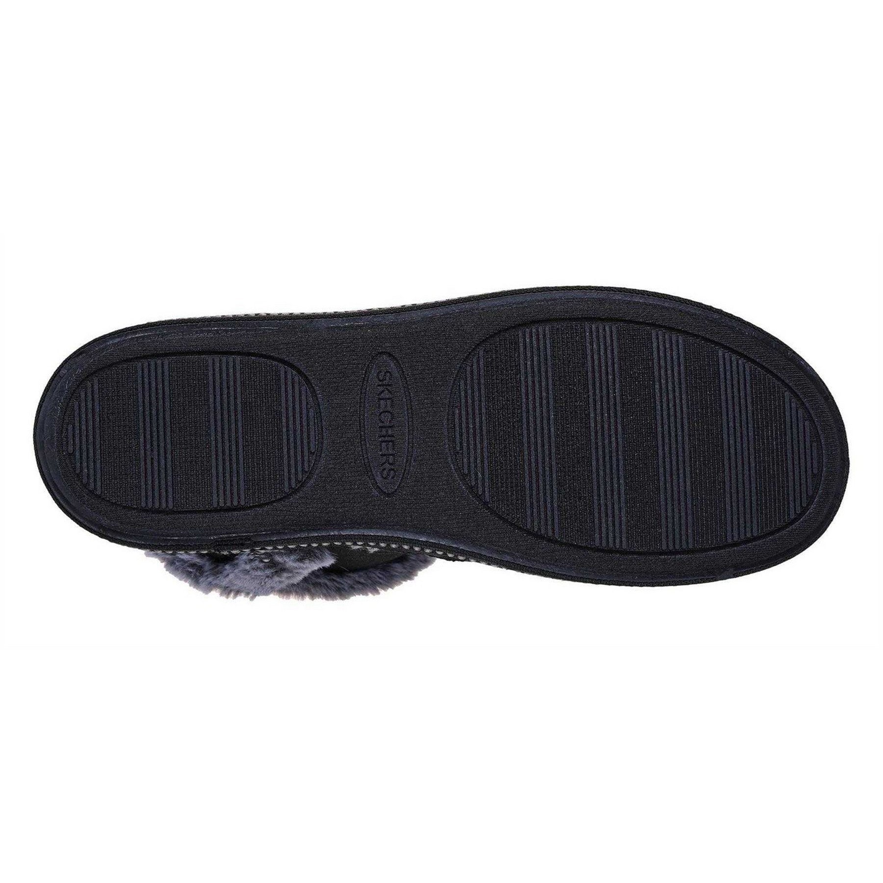 Black - Lifestyle - Skechers Womens-Ladies Campfire Flat Slippers
