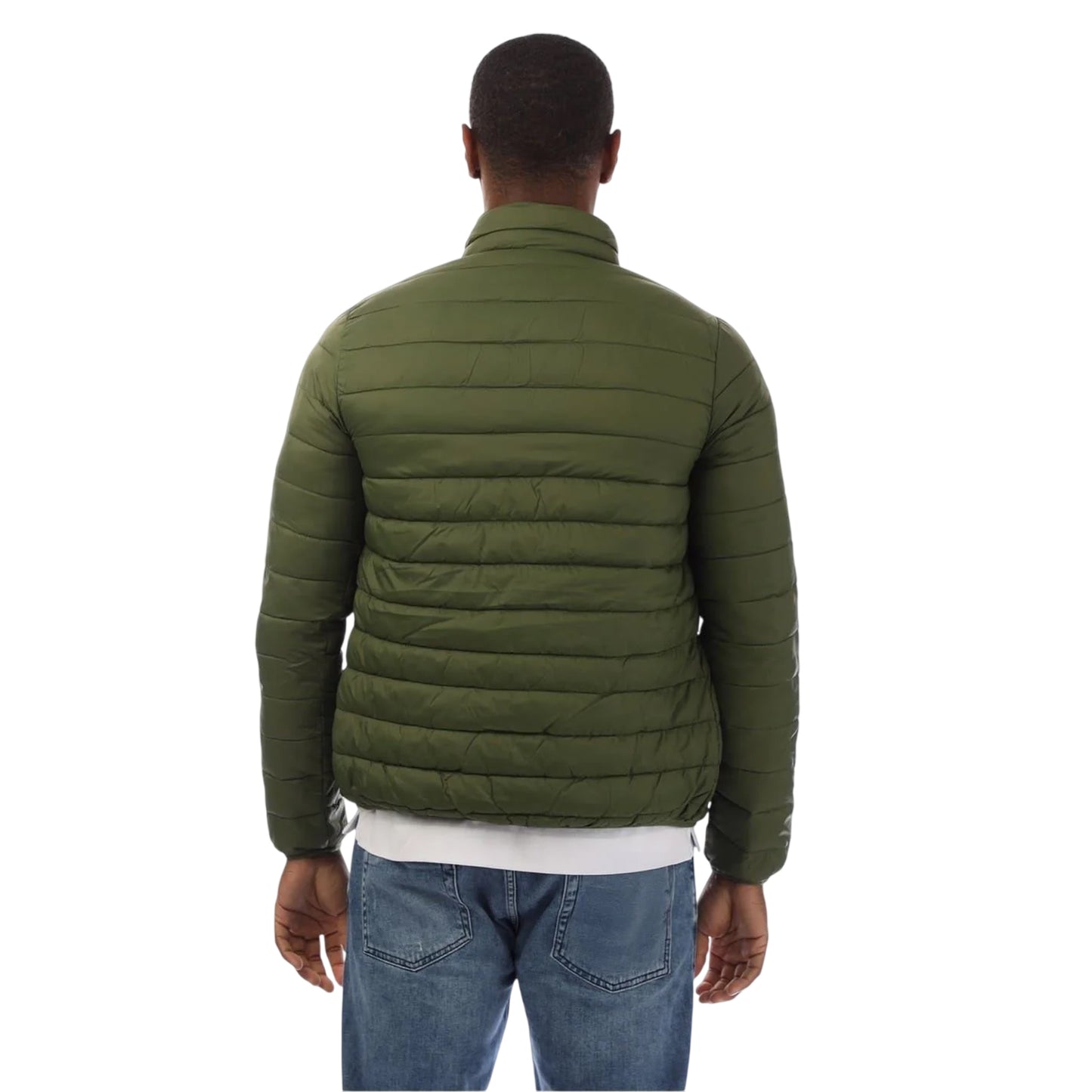 Army Green - Back - Aquascutum Mens Puffer Jacket