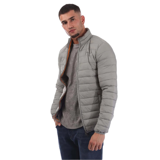 Grey - Front - Aquascutum Mens Puffer Jacket