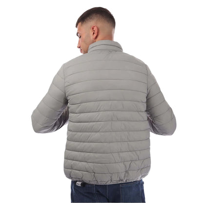 Grey - Back - Aquascutum Mens Puffer Jacket