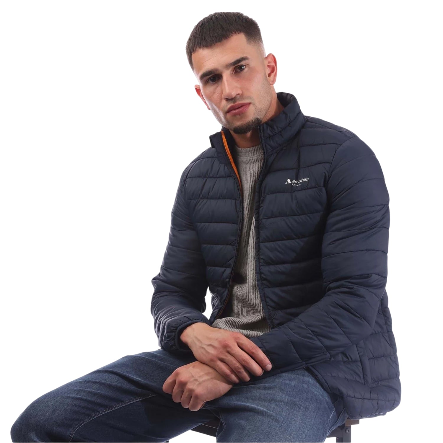 Navy - Lifestyle - Aquascutum Mens Puffer Jacket