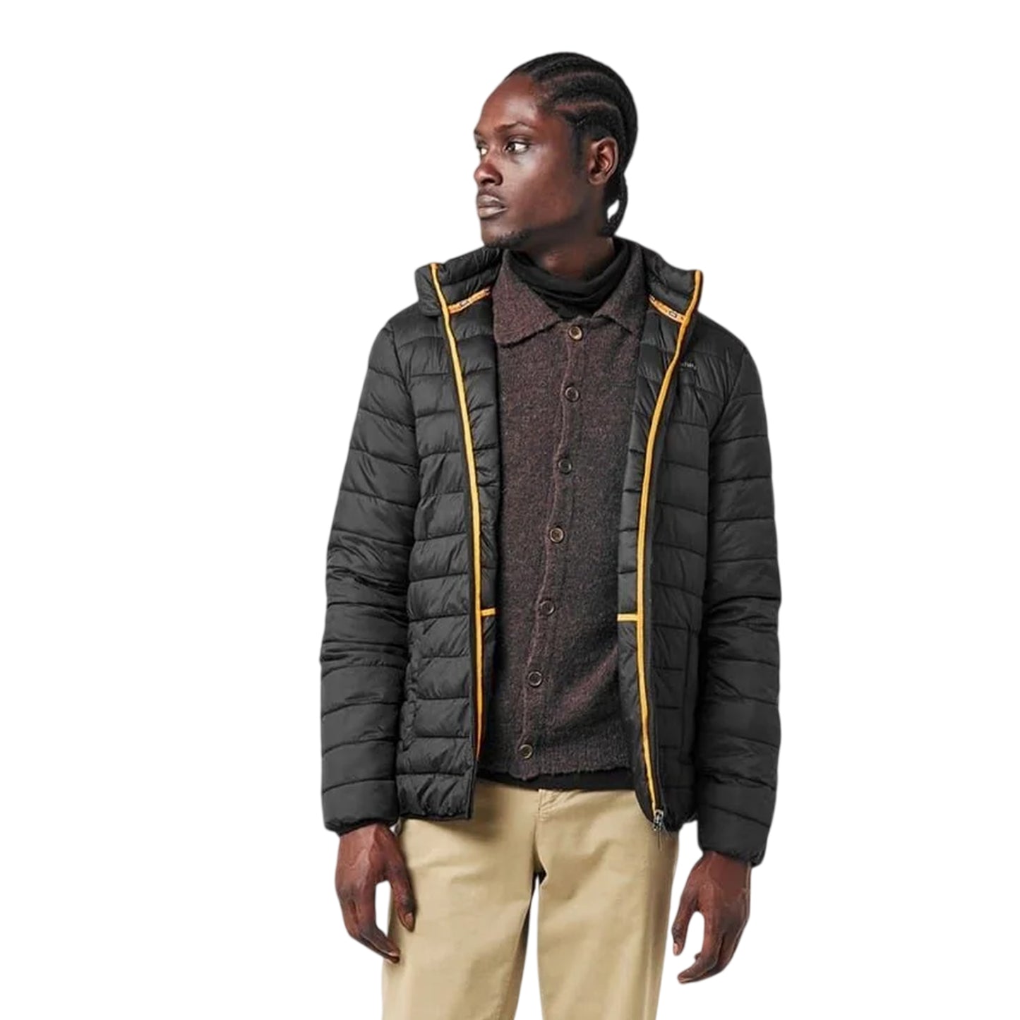 Black - Front - Aquascutum Mens Puffer Jacket