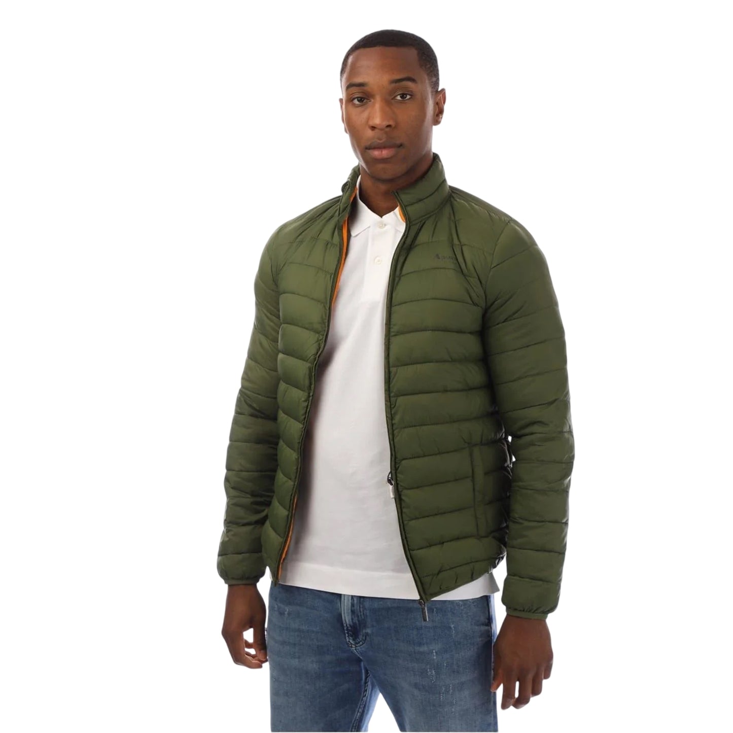 Army Green - Front - Aquascutum Mens Puffer Jacket