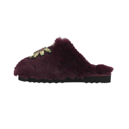 Purple Heart - Back - Biba Womens-Ladies Faux Fur Slippers