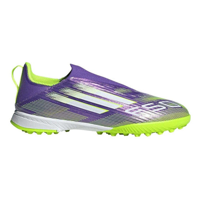 Purple-White - Front - Adidas Childrens-Kids League Football Boots