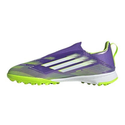 Purple-White - Back - Adidas Childrens-Kids League Football Boots