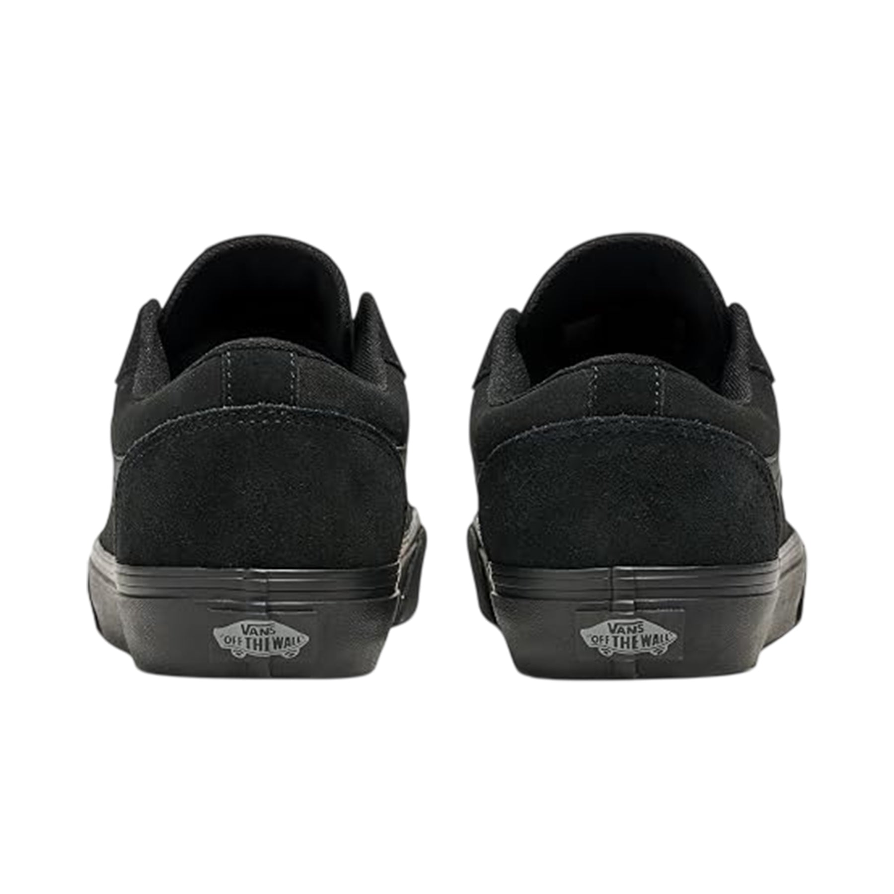 Black - Back - Vans Mens Canvas Trainers