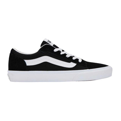 Black-White - Front - Vans Mens Canvas Trainers